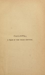 Cover of: Callista by John Henry Newman