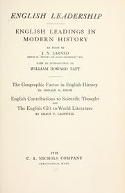Cover of: English leadership.