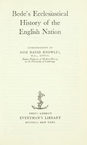 Cover of: Ecclesiastical history of the English nation. by Saint Bede the Venerable