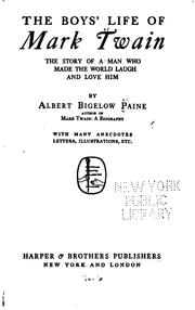 Cover of: The boys' life of Mark Twain by Albert Bigelow Paine