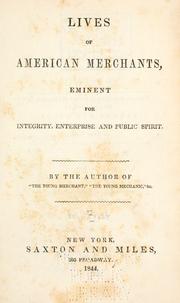 Lives of American merchants by Frost, John