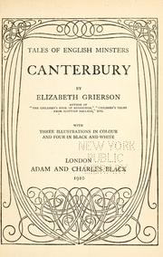 Cover of: Canterbury by Elizabeth Wilson Grierson