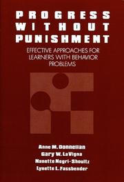 Cover of: Progress without punishment: effective approaches for learners with behavior problems