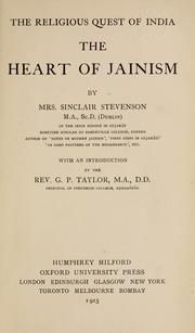 Cover of: The heart of Jainism by Stevenson, Sinclair Mrs.