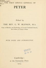 Cover of: The first Epistle general of Peter