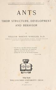 Cover of: Ants by William Morton Wheeler