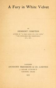 A fury in white velvet by Herbert Compton