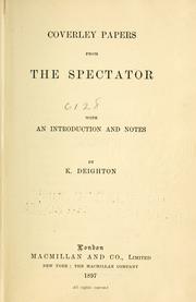 Cover of: Coverley papers from the Spectator