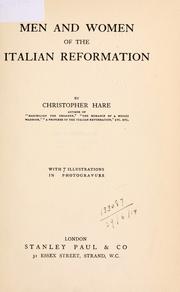 Men and women of the Italian reformation by Christopher Hare