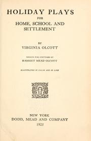 Cover of: Holiday plays for home, school and settlement