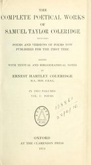 The complete poetical works by Samuel Taylor Coleridge