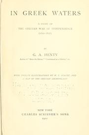 Cover of: In Greek waters: a story of the Grecian war of independence (1821-1827)