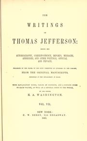 Cover of: The writings of Thomas Jefferson by Thomas Jefferson