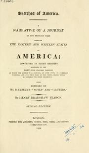 Cover of: Sketches of America by Henry Bradshaw Fearon