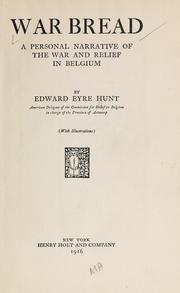 Cover of: War bread by Hunt, Edward Eyre