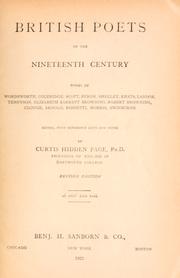 Cover of: British poets of the nineteenth century: poems by Wordsworth... [et al.]