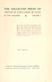 Cover of: The collected poems of Arthur Edward Waite. by Arthur Edward Waite