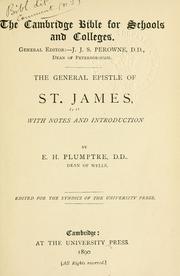 Cover of: The general Epistle of St. James: with notes and introduction.