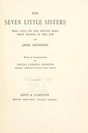 Cover of: The seven little sisters who live on the round ball that floats in the air