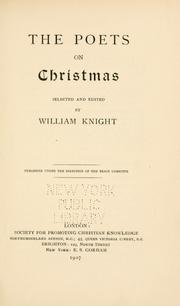 Cover of: The poets on Christmas