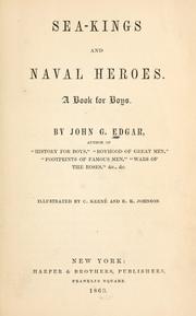 Cover of: Sea kings and naval heroes: a book for boys