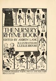 Cover of: The nursery rhyme book