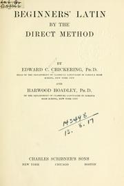 Cover of: Beginners' Latin by the direct method.