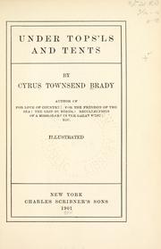 Cover of: Under tops'ls and tents by Cyrus Townsend Brady