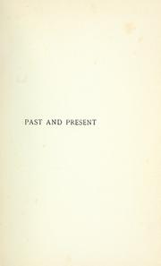 Cover of: Past and present: verse