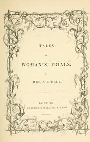 Cover of: Tales of woman's trials.
