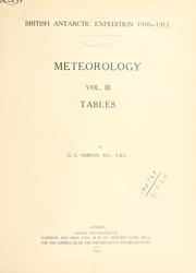 Meteorology.. by Sir George Clarke Simpson