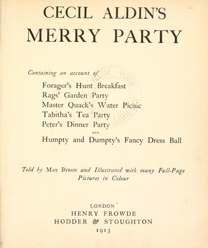 Cecil Aldin's merry party by Byron, May Clarissa Gillington
