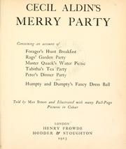 Cover of: Cecil Aldin's merry party by Byron, May Clarissa Gillington