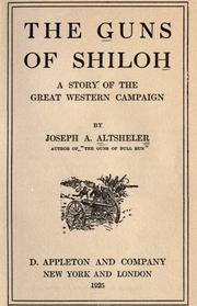 Cover of: The guns of Shiloh by Joseph A. Altsheler