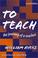 Cover of: The Teaching Life