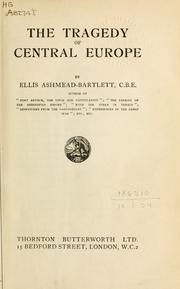 Cover of: tragedy of Central Europe.