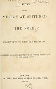 History of the mutiny at Spithead and the Nore by William Johnson Neale