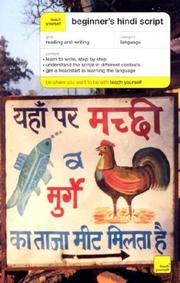 Cover of: Teach Yourself Beginner's Hindi Script by Rupert Snell, Rupert Snell