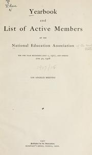 Cover of: Yearbook and list of active members.