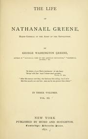 Cover of: The life of Nathanael Greene by George Washington Greene