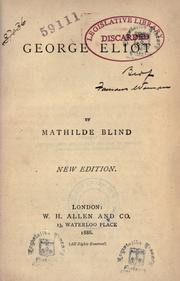 Cover of: George Eliot