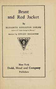 Brant and Red Jacket by Edward Eggleston, Elizabeth Eggleston Seelye