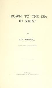 Cover of: Down to the sea in ships