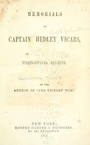 Memorials of Captain Hedley Vicars, Ninety-seventh regiment by Catherine M. Marsh