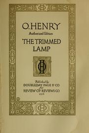 Cover of: The trimmed lamp by O. Henry