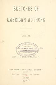 Cover of: Sketches of American authors by Jennie Ellis Keysor, Jennie Ellis Keysor