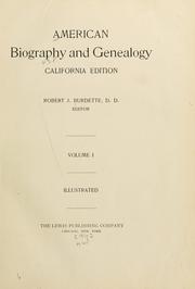 American biography and genealogy by Burdette, Robert J.