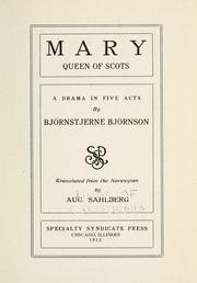 Cover of: Mary, queen of Scots by Bjørnstjerne Bjørnson