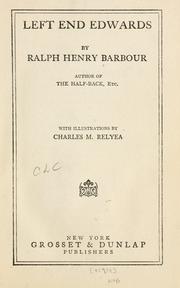 Cover of: Left end Edwards by Ralph Henry Barbour