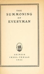 Cover of: The summoning of everyman. by 